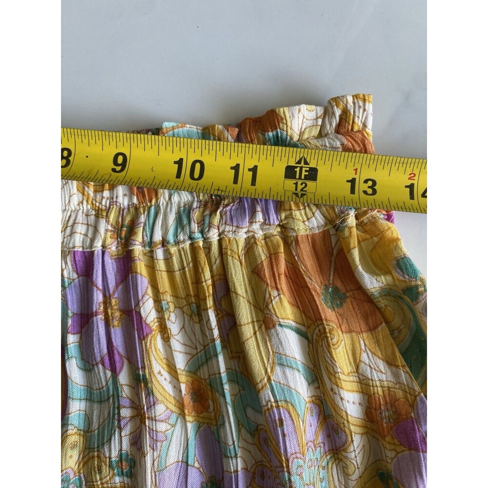 NWT Angie Womens Yellow Floral Elastic Waist Shorts Size M 100% Rayon - Picture 10 of 10